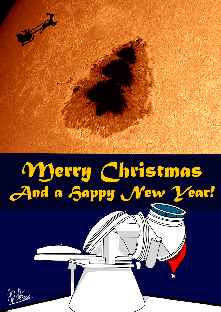 Swedish Solar Telescope Christmas card