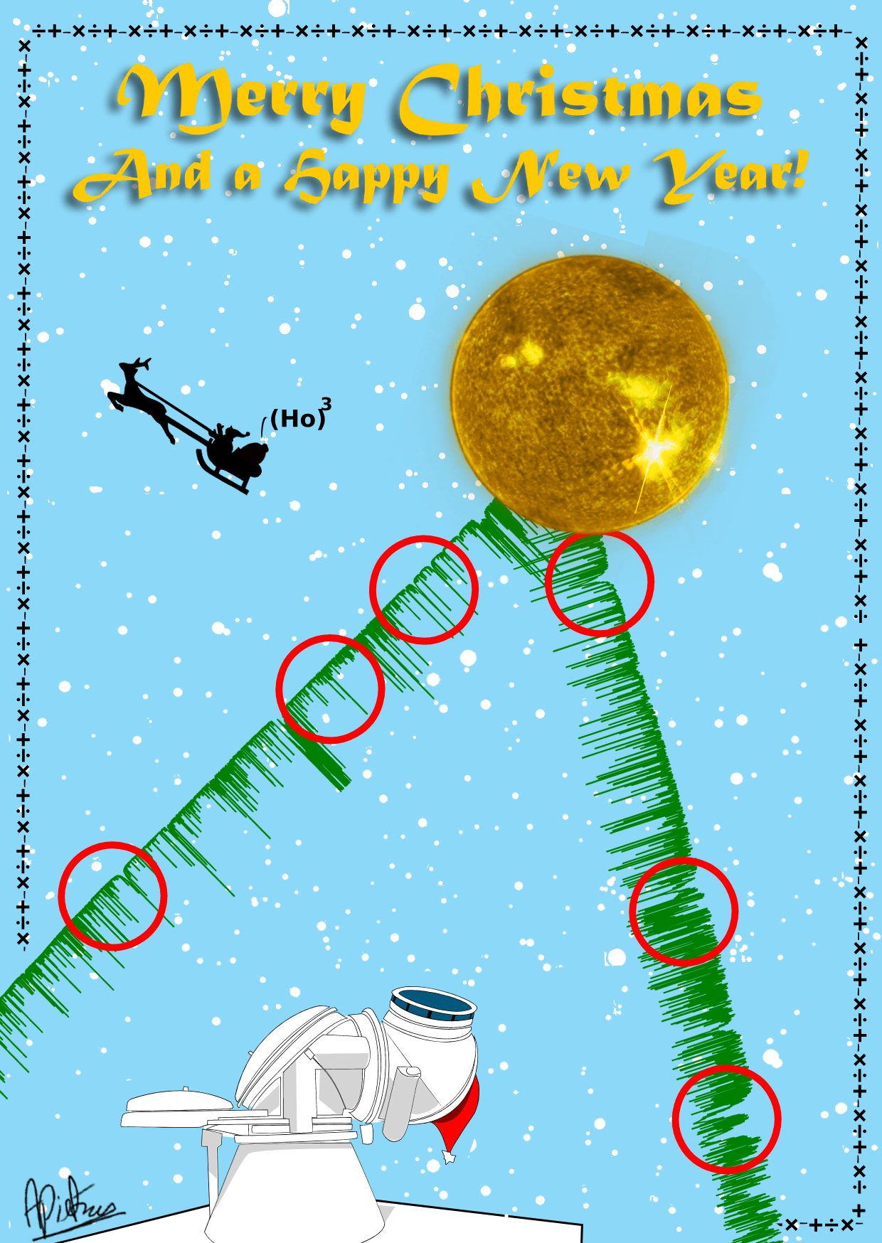 Solar Spectrum Christmas card