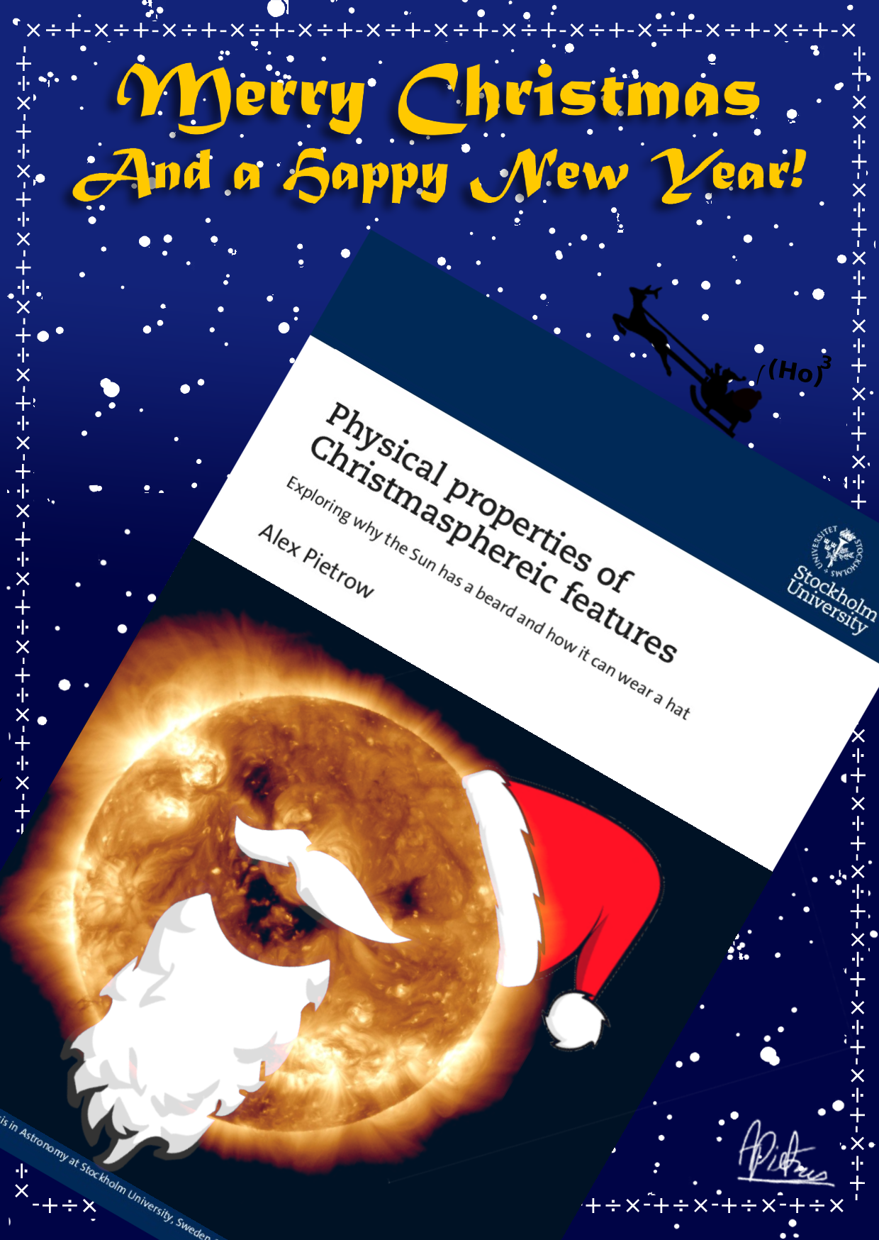 PhD Thesis Christmas card