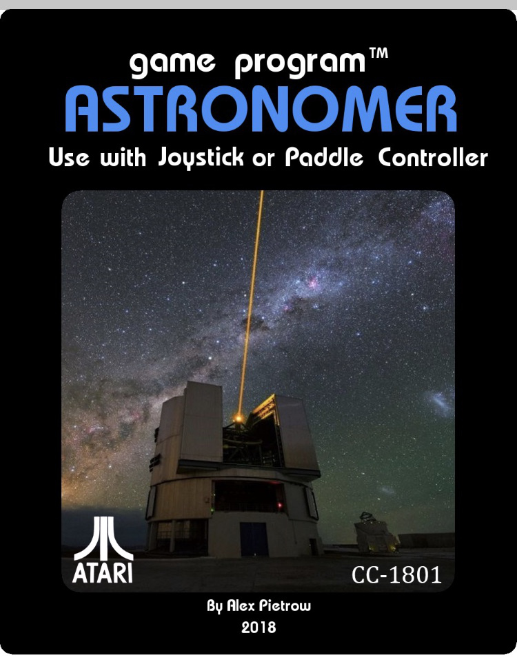 Label Astronomer Atari 2600