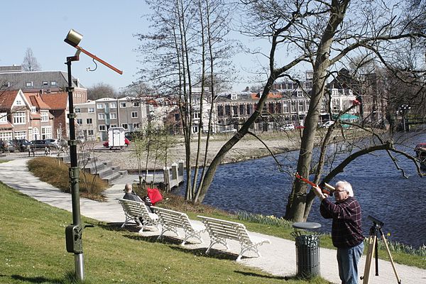 Huygens Arial Telescope Oude Sterrewacht Leiden Schets